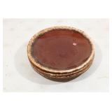 Brown Pottery Dinner Plates