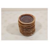 Brown Pottery Saucers