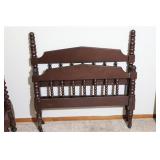 Half bed Headboard and Footboard with rails