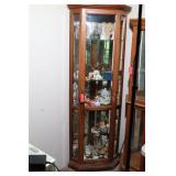 Curio Cabinet with contents