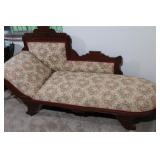 Victorian Eastlake fainting couch 72x25x32