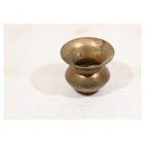 Vintage small brass spittoon