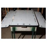 Vintage Porcelain Enamel Top Kitchen Table