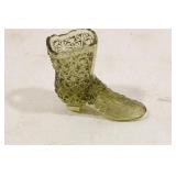 Fenton glass boot toothpick holder