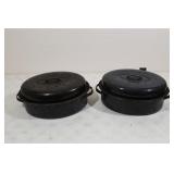 Enamel ware oval roasters