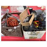 Flashlight extension cords, ribbit gun knife, and