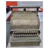 ANTIQUE BRASS NATIONAL CASH REGISTER -