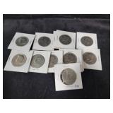 (13) ASSTD CLAD KENNEDY HALF DOLLARS