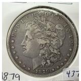 1879 MORGAN SILVER DOLLAR