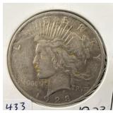 1923 SILVER PEACE DOLLAR