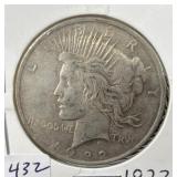 1922 SILVER PEACE DOLLAR