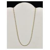 14K GOLD 17" ROPE NECKLACE - 4.9 GR TOTAL WEIGHT