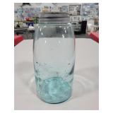 ANTIQUE BLUE QUART ATLAS MASON JAR