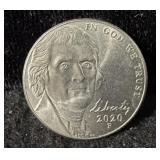 2020-P UNC NICKEL FULL STEPS
