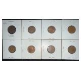 (8) ASSTD CANADIAN PENNIES