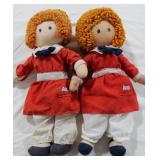 KICKERBOCKER LITTLE ORPHAN ANNIE RAG DOLLS
