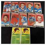 (10) SAN DIEGO W/ (2) CHECKLISTS FOOTBALL CARDS CI
