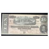 $10 CONFEDERATE BANK NOTE