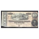 $10 CONFEDERATE BANK NOTE
