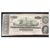 $20 CONFEDERATE BANK NOTE