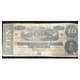 $10 CONFEDERATE BANK NOTE