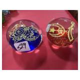 2 Vintage Gentile Paperweight