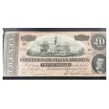 $20 CONFEDERATE BANK NOTE