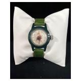 DAVEY CROCKETT WRIST WATCH W/ LEATHER BAND