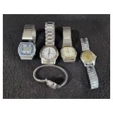 (5) ASSORTED WRIST WATCHES **NON RUNNING**