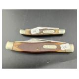 (2) SCHRADE "OLD TIMER" 3-BLADE FOLDING POCKET