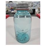 NO. 3 BLUE QUART BALL JAR