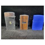 (2) ZIPPO LIGHTERS & (1) SCRIPTO LIGHTER