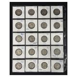 (20) ASSTD SILVER WASHINGTON QUARTERS