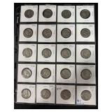 (20) ASSTD SILVER WASHINGTON QUARTERS