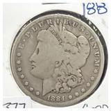 1884 MORGAN SILVER DOLLAR
