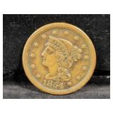 1854 TWO CENT PIECE