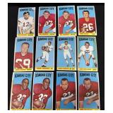 (12) KANSAS CITY FOOTBALL CARDS CIRCA 1960
