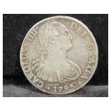 1793 SPANISH 8 REAL COIN - MEXICO CITY -