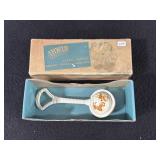 IRWIN PLASTIC BABY RATTLE IN ORIGINAL BOX - CIRCA