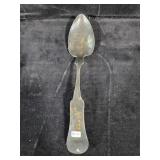 COIN SILVER (90%) FIDDLEBACK TABLE SPOON -