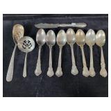 (10) STERLING SILVER FLATWARE PIECES -