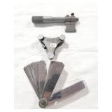 BROWN & SHARPE SCREW PITCH GAUGE, FEELER GAUGE,