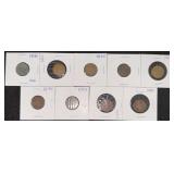 (9) ASSTD INDIAN HEAD PENNIES