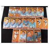 (18) HOUSTON FOOTBALL CARDS CIRCA 1960