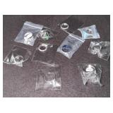 (10) ASSTD STAINLESS STEEL RINGS - VARIOUS SIZES