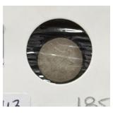 1852 TYPE 1 THREE CENT NICKEL