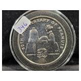 50TH ANNIVERSARY OF PEANUTS COIN - NIUE 2000
