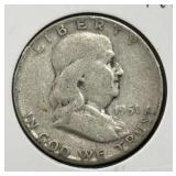 1951 FRANKLIN HALF DOLLAR