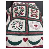 2 small quilts, and linens