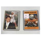 (2) HEATH SCHULER FOOTBALL CARDS -